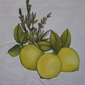 Suurlemoen 1 Kreatiewe Fantasy Screen Printed Fabric Painted Workshops and Gifts Home